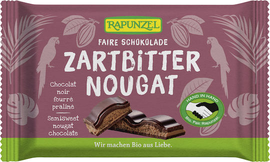 Rapunzel Organic Chocolate Dark Nugat with 60% Cocoa 100gr