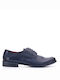 Perlamoda Men's Leather Dress Shoes Blue