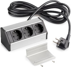 Emuca Steckdosenleiste 3 Steckdosen Silber Emuca Steckdosenleiste 3 Steckdosen Silber