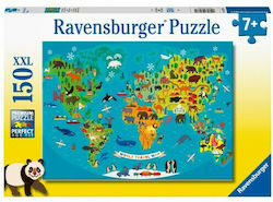 Kids Puzzle Ζώα του Κόσμου for 7++ Years 150pcs Ravensburger