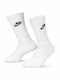 Nike Everyday Essential Αθλητικές Κάλτσες Λευκές 3 Ζεύγη