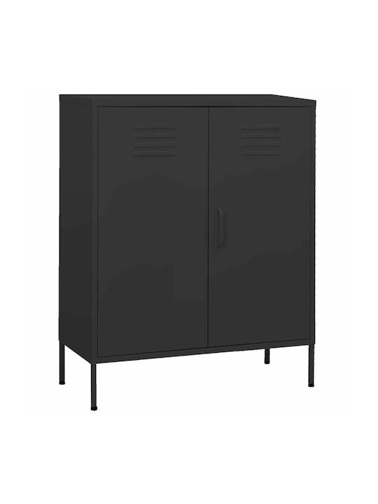 Office Storage Metal Cabinet Ανθρακί L80xW35xH1...