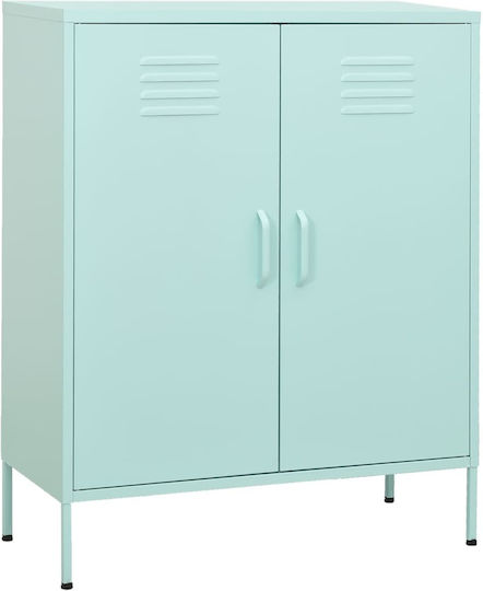 Metallisches Büroaufbewahrungsschubladenschrank Mint Grün 80x35x101,5cm
