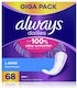Always Dailies Extra Protect Large Daily Liners for Normal Flow 2.5 Drop 68pcs Large Extra Protect