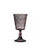 HFA Vintage Set of Glasses for White and Red Wine made of Glass in Purple Color Stemmed 300ml 6pcs