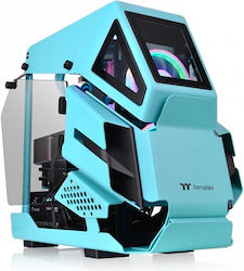 Thermaltake AH T200 Jocuri Micro Turn Cutie de calculator cu fereastră laterală Turquoise