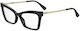 Moschino Eyeglass Frame Butterfly Black MOS602 807