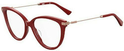 Moschino Eyeglass Frame Butterfly Red MOS561 C9A