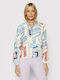 Guess Fleece Γυναικεία Ζακέτα με Φερμουάρ σε Μπεζ Χρώμα