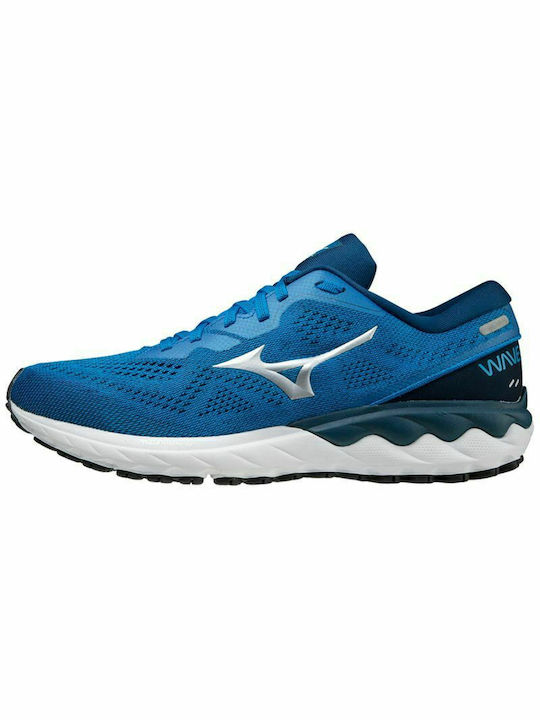 Mizuno Wave Skyrise 2 Ανδρικά Αθλητικά Παπούτσια Running Μπλε
