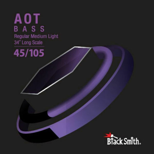 Blacksmith ANW-45105-4-34 Set of Nickel Plated Steel Bass Strings 45 - 105