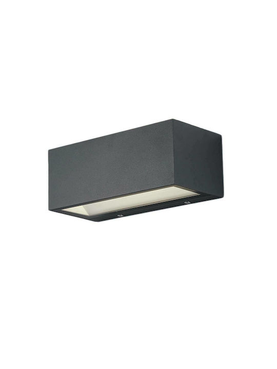 Fan Europe LED-W-Twin-XL Wall-Mounted Outdoor Ceiling Light LED IP54 40W with Natural White Light Double Beam 30x10.8x12εκ.