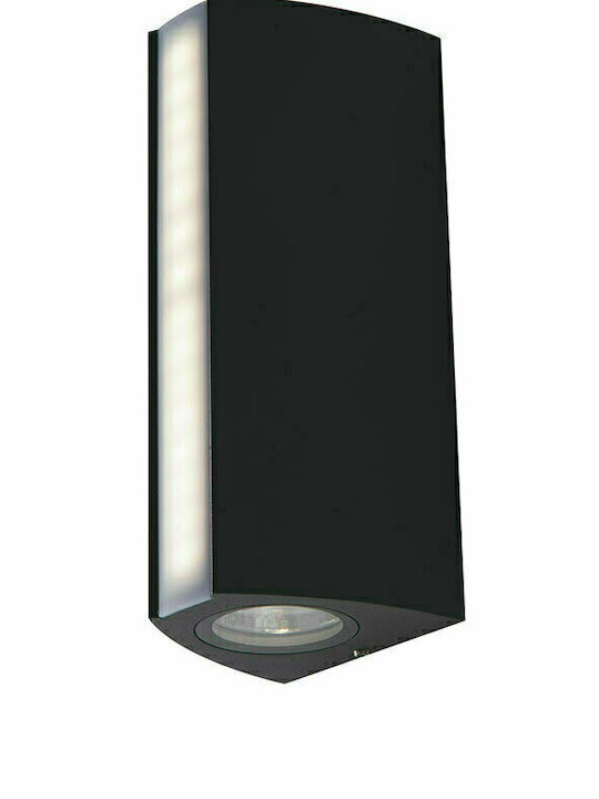 Fan Europe LED-W-Ray Wandmontiertes Außen-Spotlight LED IP54 14W mit Natürliches Weiß Licht Doppelstrahl 20x8.5x7.8εκ.