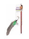 Pawise Telescoping Flying Teaser Cat Toy Rod