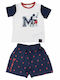 Cerda Kids Nightwear Summer White Mickey Mouse