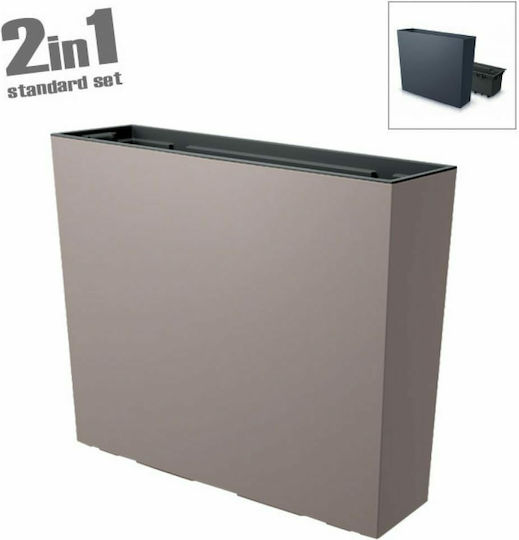 Marhome Urbi Case Кутия за саксии Пластмаса Mocca 58x18x49.8см.