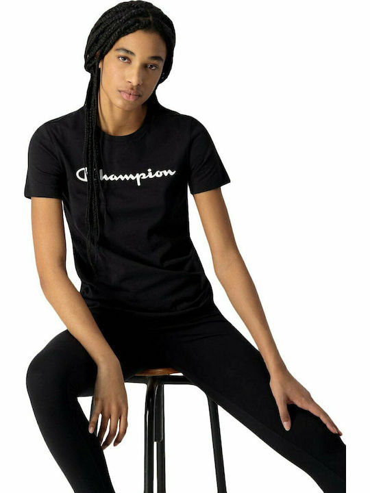 Champion Γυναικείο T-shirt Μαύρο