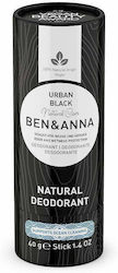 Ben & Anna Urban Black Natural Deodorant Φυσικό Αποσμητικό σε Stick Χωρίς Αλουμίνιο 40gr