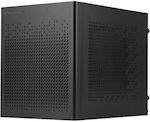 Silverstone Sugo 16 Jocuri Cube Tower Cutie de calculator Negru