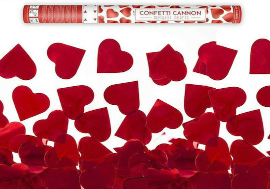 Tun 60cm cu Roșu Metallizat Confetti 1buc