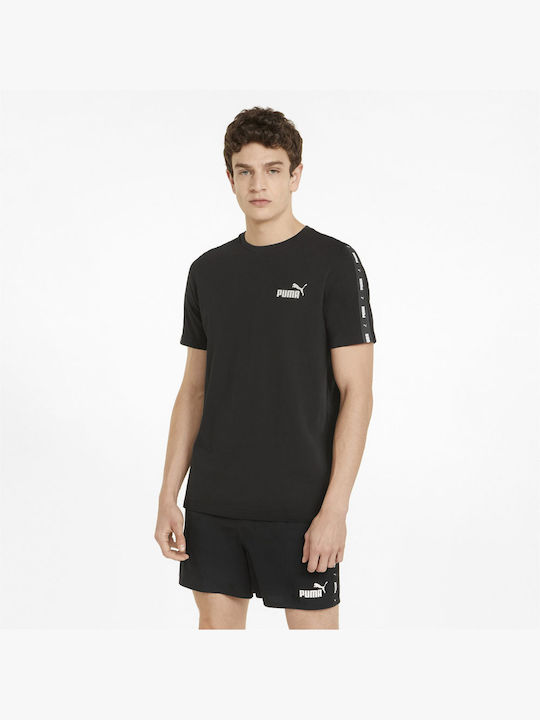 Puma Essentials Αθλητικό Ανδρικό T-shirt Μαύρο Μονόχρωμο