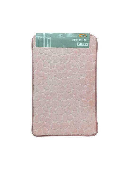 Ankor Rutschfest Badematte Memory-Schaum Rechteckig 815616 Pink 45x73cm