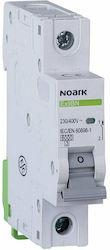 Noark Ex9BN 1-Pole Automatic Circuit Breaker 6A 100094