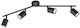 Fischer Honsel Vano Spot with 4 Lights and with Socket GU10 in Black Color