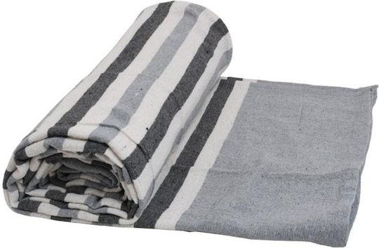 Fylliana Multi Stripe Покривка За Двуместен Диван 170x230см Сива