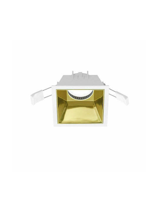 Gea Luce Ceres Square Metallic Recessed Spot wi...
