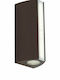 Fan Europe Wandmontiertes Außen-Spotlight LED IP54 14W mit Natürliches Weiß Licht Doppelstrahl 20x8.5x7.8εκ.
