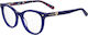 Moschino Plastic Eyeglass Frame Blue MOL592 PJP