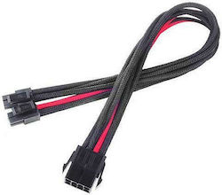 Silverstone EPS cu 8 pini - 4 Pin EPS Cablu 0.3m Negru (PP07-EPS8BR)