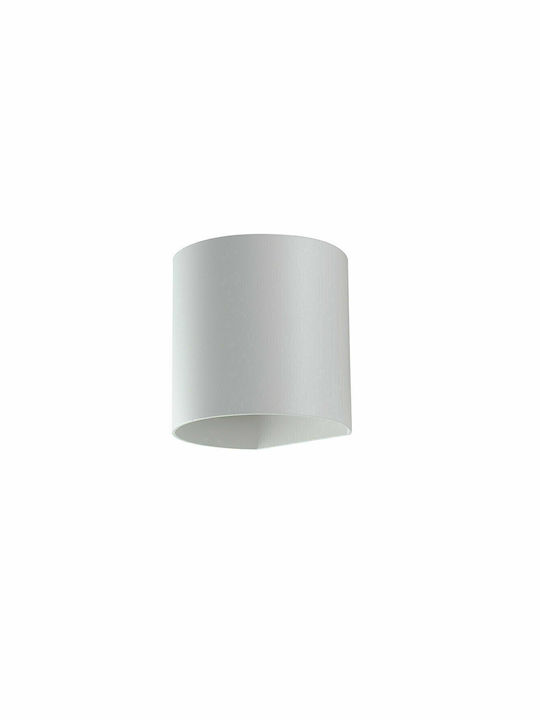 Fan Europe Wandmontierte Außen-Deckenleuchte LED IP54 7W mit Natürliches Weiß Licht Doppelstrahl 11x11x9.5εκ.