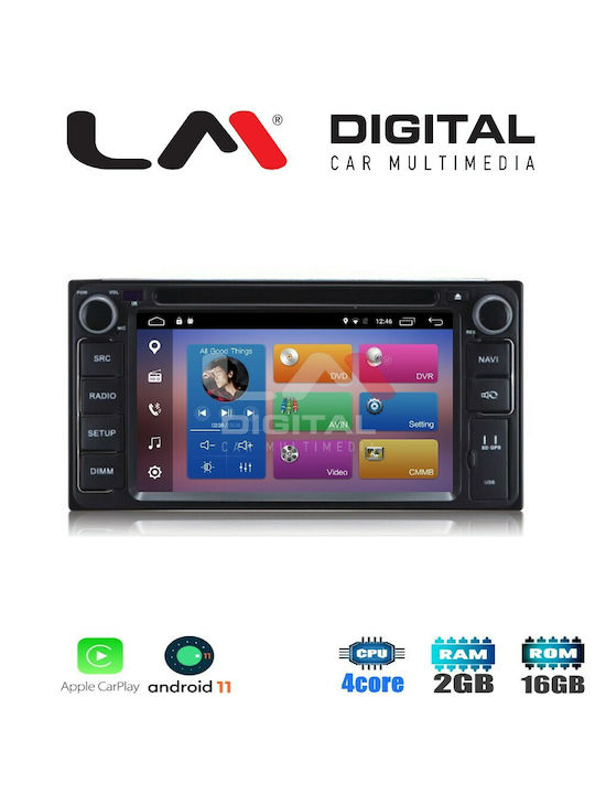 LM Digital Автомобилна Аудио Система (Блутут/USB/AUX/WiFi/GPS) с Тъчскрийн 6.2"