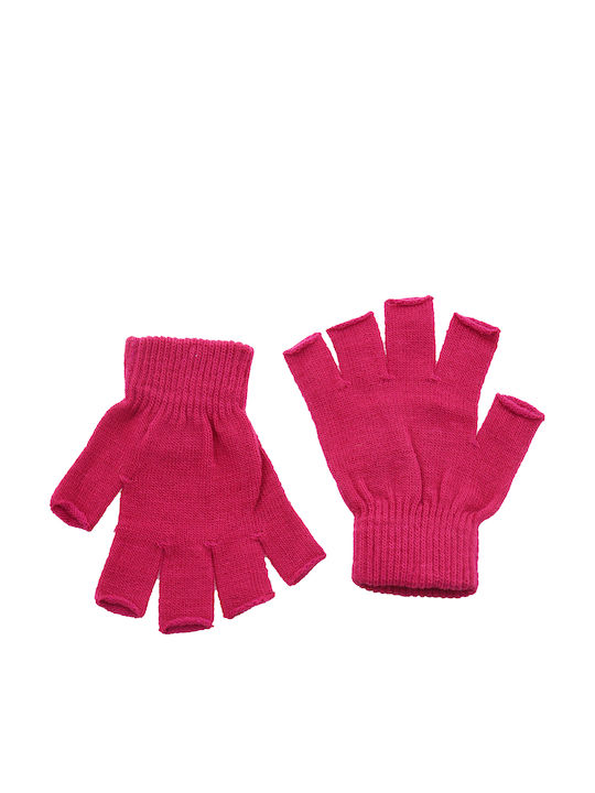 Stamion Kids Gloves Fingerless Pink
