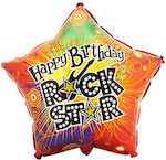 Balloon Foil Birthday-Celebration Star Orange 45cm