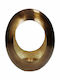 Zaros Egg Candle Holder suitable for Tealights Aluminum Αλουμινένιο Bronze / Gold 22x22x30cm 1pcs