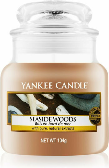 Yankee Candle Lumânare Aromată Borcan cu Aromă Pădurea Seaside Woods Maro 104gr 1buc