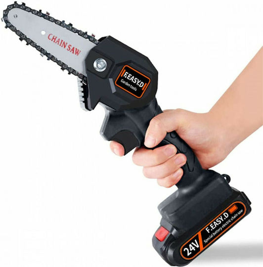 Mini Baumschneider Akku-Kettensäge 24V 0.7kg mit Schiene 15cm