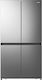 Gorenje NRM918FUX Ψυγείο Ντουλάπα 609lt Total NoFrost Υ178.5xΠ91.2xΒ72.5εκ. Inox