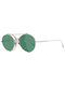 Bally Ochelari de soare cu Argint Rame metalice Cadru și Verde Lentilă BY0023-H 28N