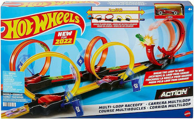 Hot Wheels Multi - Loop Raceoff Track for 4++ Years