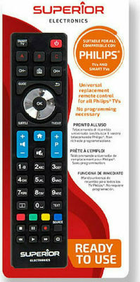 Superior Electronics Compatible Remote Control Ready to Use for Τηλεοράσεις Philips