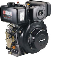 Nova LD178F Motor diesel 7hp Maximă Rotații 3000rpm cu Pană și Demaror