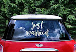 Wedding Car Sticker Just Married 45cm