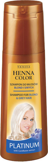 Venita Henna Color Blond & Grey Σαμπουάν Αναδόμησης/Θρέψης & Διατήρησης Χρώματος για Βαμμένα Μαλλιά 250gr