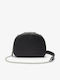 Croco Crew Leder Damentasche Umhängetasche Schwarz