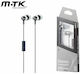 Moveteck C6218 In-Ear Freihändig Kopfhörer mit Stecker 3.5mm Gray