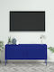 TV-Ständer Mit Metall Nautisch Blau M105xP35xH50cm